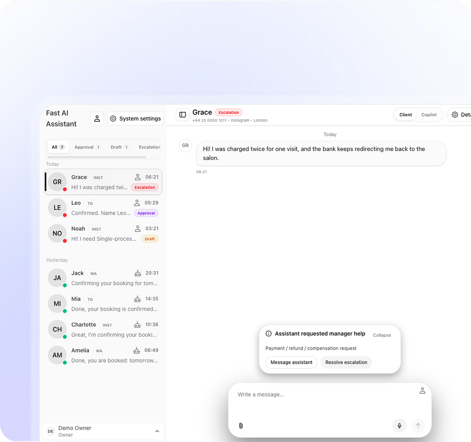 Менеджер диалогов